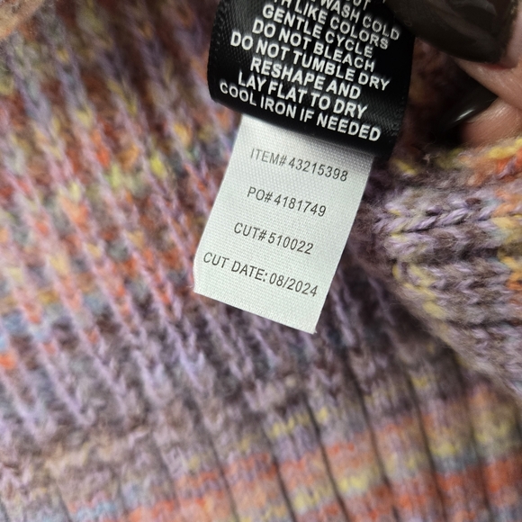 Torrid Drop Shoulder Cardigan Spacedye Plus Size 3 - Picture 7 of 10